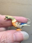 Vintage OOAK Hand Painted Carved Bone Wood Duck Artisan Dollhouse Miniature 1:12 — photo 6