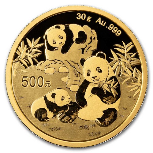 2025 Panda cinese oro 30g FDC (sigillato) - RPC (1949-ora) raro pezzo da investimento - Foto 2 di 5