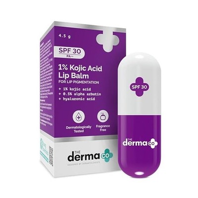 The Derma Co Kojic Acid Lip Balm SPF 30 Treats Pigmentation 4.5g