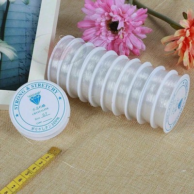 Klar Elastisch Auffädeln Kordel 0,8mm - Stark Dehnbar Kristall Faden Für Armband,