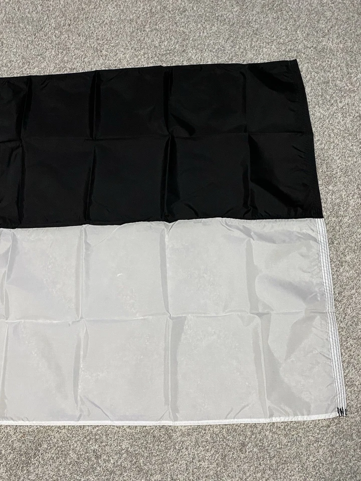 Vtg NOS Mourning Flag Goth Polish Flag firefighter mourning Flag Fribourg Pahang - Image 3 of 4