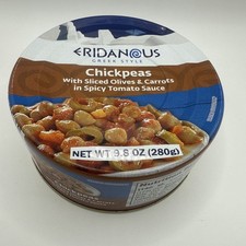 3 Cans 9.8 Oz Lidl Greek  Eridanous Chickpeas  Olives Carrots Spicy Tomato Sauce