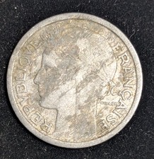 1945 France 1 Franc Circulated KM# 885a.1