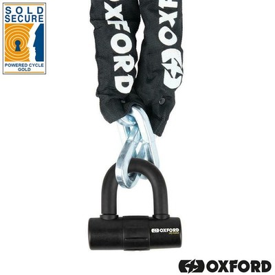 Oxford Monster Kette & Schloss Motorrad Motorrad Sicherheits-Vorhängeschloss 1,2 m x 12 mm