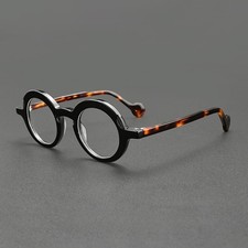 Classic Retro Round Full Rim Acetate Eyeglass Frames Men Women Reading Glasses