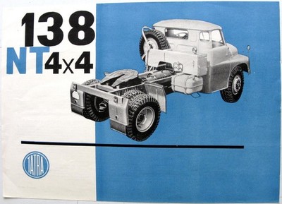 TATRA 138 NT 4x4 Original Commercial Sales Sheet c1964 French Grafia 09-2201-64f