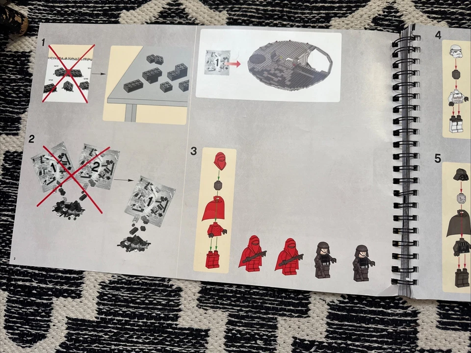 LEGO Set 10188 Manual de instrucciones SOLO Star Wars Estrella de la Muerte Foto 2 de 4