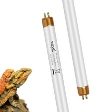 T5 UVB Reptile Light HO UVB Lighting Bulb 2 Pack, 10.0 24W UVB Light for Rept...