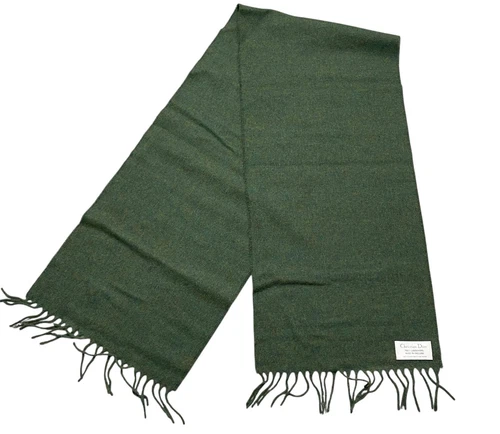 Foulard femme Christian Dior 100% laine d’agneau vert fabriqué en Angleterre