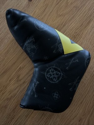 G/Fore Putter Cover Onyx Black Yellow Magnetic