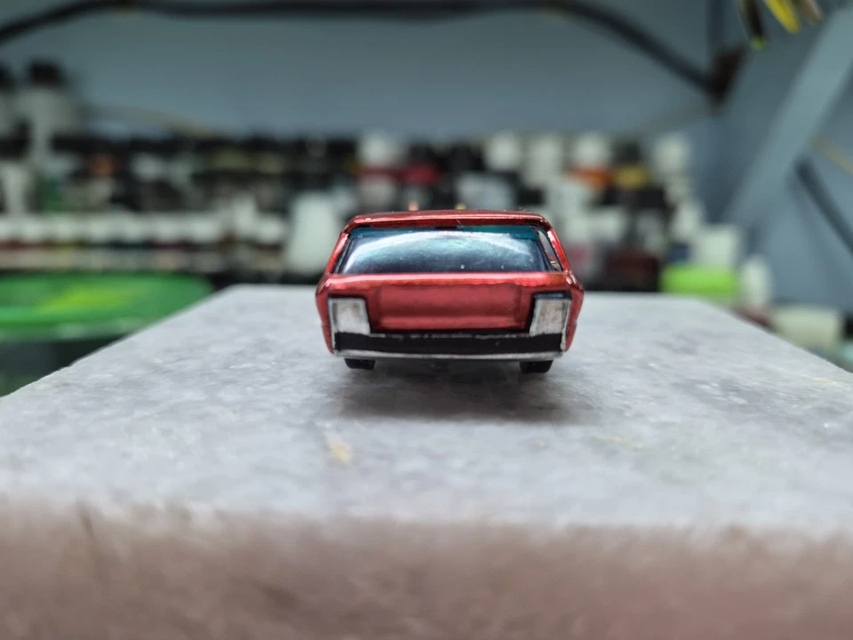 Hot Wheels Redline Restored Deora Spectraflame Watermelon Deep Dish wheels HK - Image 3 of 4