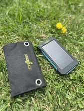 Enerjali Portable Charger Solar Power Bank 8000mAh  W/ External Solar Panels