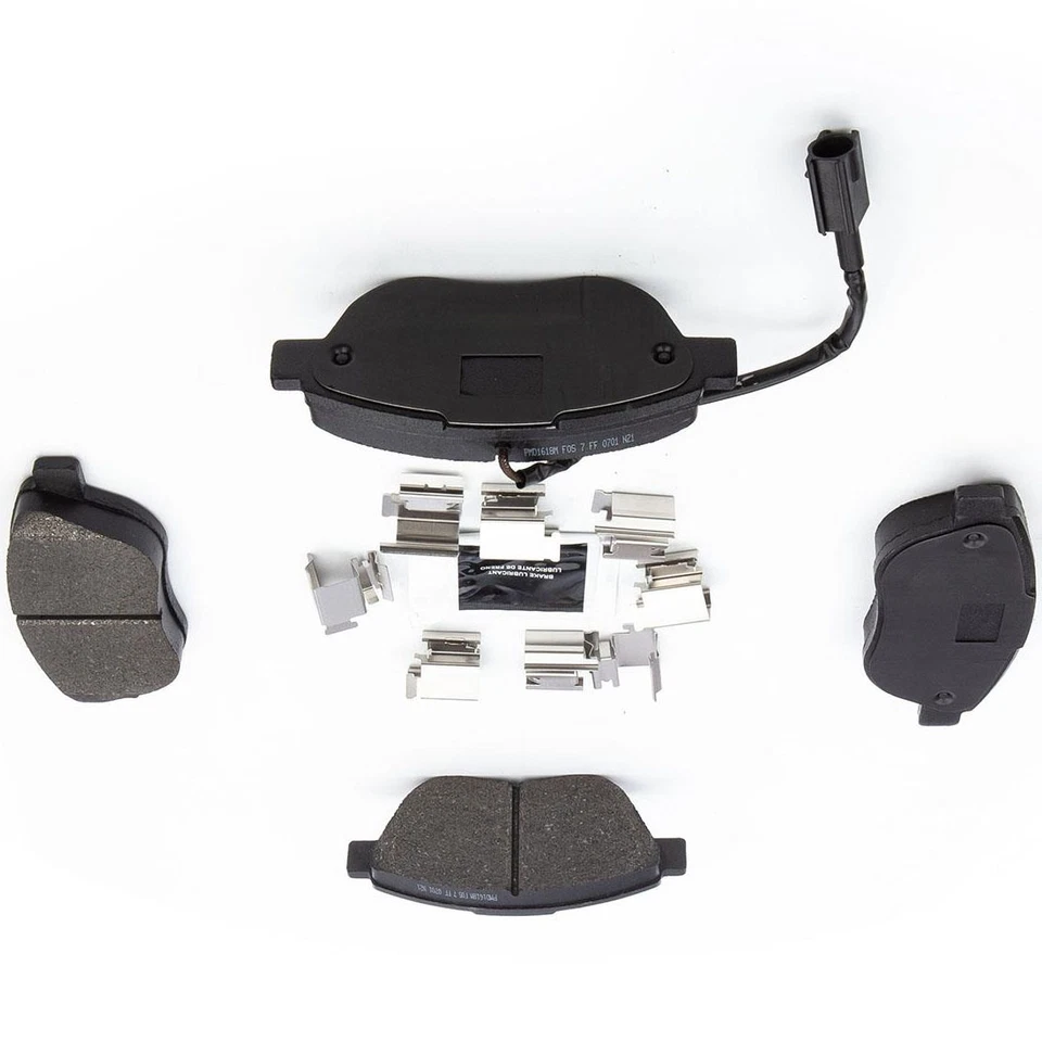 Pastillas de freno delanteras con kit de herrajes para Fiat Linea 2011 1,4 L Foto 2 de 3