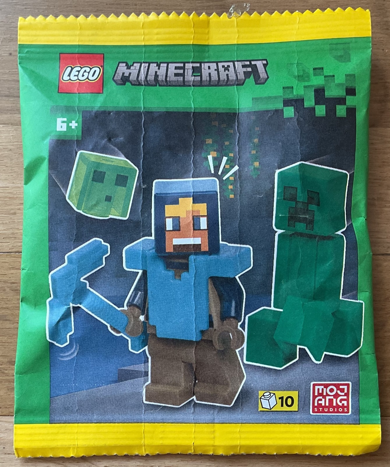 LEGO SET MINECRAFT POLYBAG FOIL FIGURINE 662508 DIAMOND HERO + CREEPER + SLIME