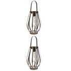 2pcs Solar Lantern Solar Tungsten Lantern Pathway Lights Outdoor Hanging