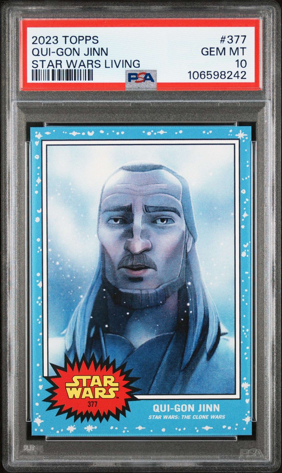 2023 Topps Star Wars Living Set #377 Qui-Gon Jinn PSA 10 Gem Mint 106598242