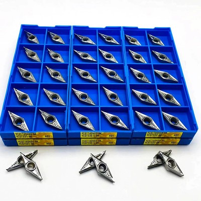 10pcs Inserts VCGT160402 VCGT160404 VCGT160408 H01 Turning Aluminum CNC Lathe
