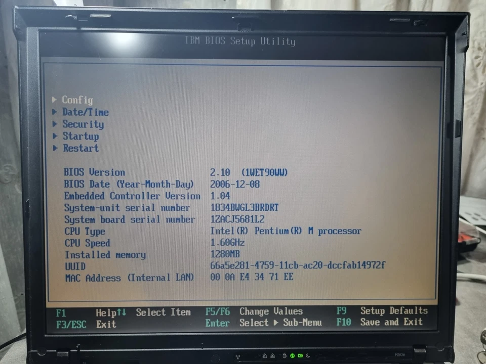 IBM ThinkPad R50e - 40 GB HDD, Intel Pentium-M, 1280 MB RAM - Immagine 3 di 4