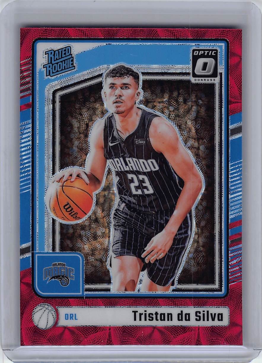 2024-25 Optic Basketball - Tristan da Silva #260 International Red Scope