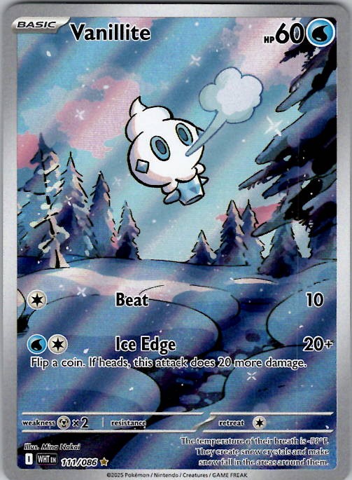 Vanillite - SV: White Flare 111/086 Holo NM