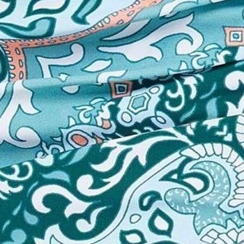 Jantzen Women's Swimsuit Sz 12 Ruched Faux Wrap Swim Overskirt Blue A399427 - Image 2 of 4