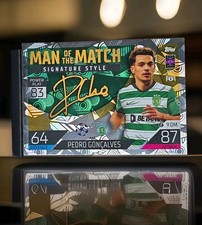 Topps 2022-23 Match Attax Man of the Match Pedro Goncalves #442 Sporting Power …