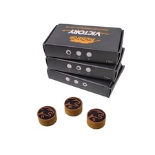 14mm Pool Cue Tips 2pcs Pack - Optional Hard/Medium/Soft 8-Layer Tips Billiard A