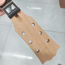 DIY Mahogany Electric Guitar Neck - 22 Frets, Ebony Fingerboard