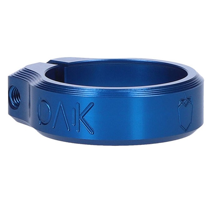 Зажим для подседельного штыря OAK Components Orbit, 36,4 мм, синий