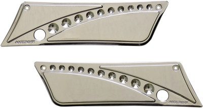 ACCUTRONIX Latch Cover Fits '93-'13 - Drilled Chrome - FL BLC9313-DC