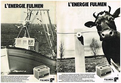 ADVERTISEMENT ADVERTISING 054 1979 FULMEN Car Fishing Battery (2p