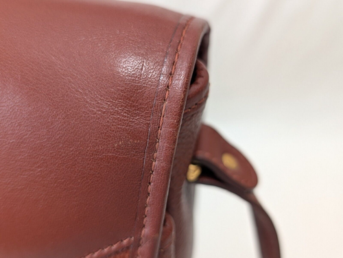Yves Saint Laurent Shoulder Bag Purse Brown Leather YSL Vintage Authentic - Picture 20 of 24