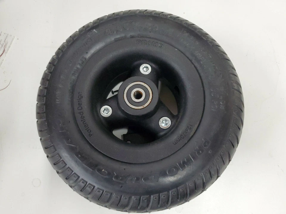 Pride Quantum Rival, 4 передних сплошных ролика ШИНЫ колесо для инвалидной коляски (280/250-4) черные - Изображение 3 из 3