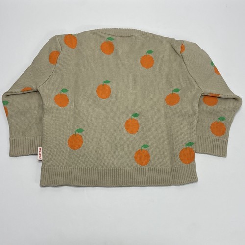 Tiny Cottons Cardigan Baby 9M/18M/24M Dark Vanilla Oranges Made in Spain New - Imagen 5 de 7