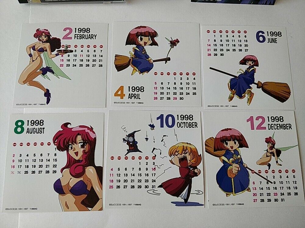 COTTON 2 SEGA SATURN Shooter Game Japan set include bonus calendar ...