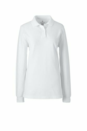 Uniform Women's Long Sleeve Polo White 