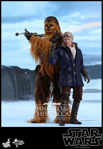 Hot Toys 1/6 MMS376 Star Wars The Force Awakens Han Solo & Chewbacca Limited - Picture 10 of 11