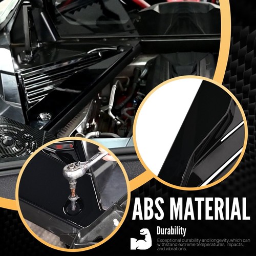Engine Bay Panel Cover For Corvette C8 Stingray Coupe R Z51 2020-24 Gloss Black - Picture 6 of 11