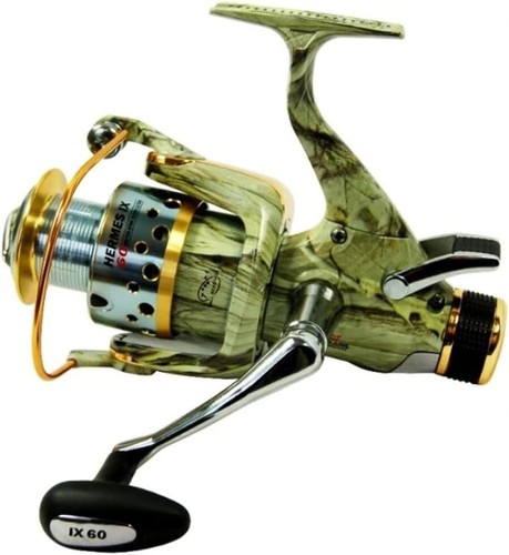 kit 3 mulinelli mimetici 6000 da pesca carpfishing frizione libera camo carpa - Foto 2 di 6