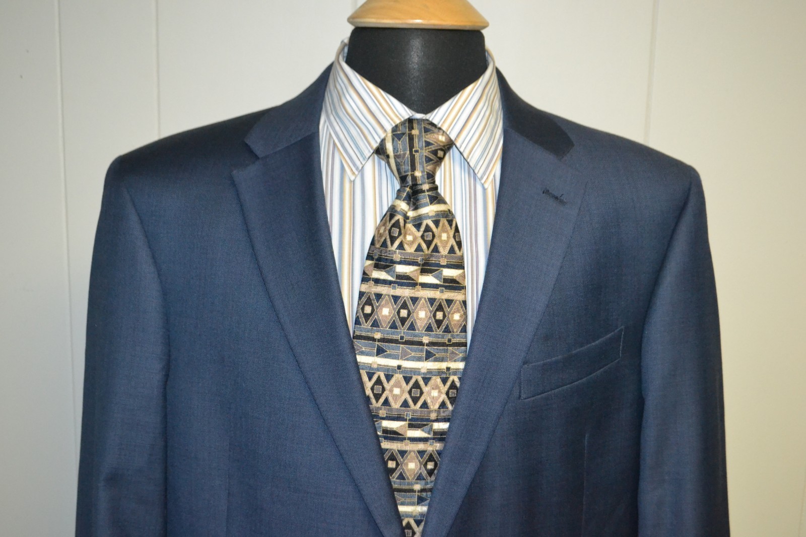 NWT Tommy Hilfiger Men's Navy Blue 2 Front Button Sports Coat Sz 44L thumbnail 2