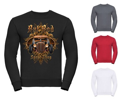 Sweatshirt V8 Hot Rod US Car-&Automotiv 3 Farbtönen Modell Rad Rod 22683D1