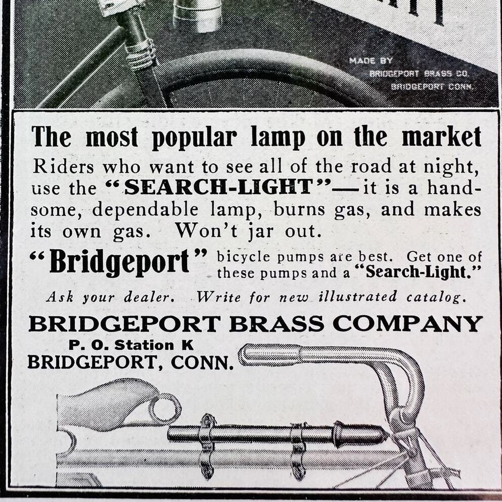 1914 Search Light - Bridgeport Brass Company - Original 1914 Search Light - Bridgeport Brass Company - Original