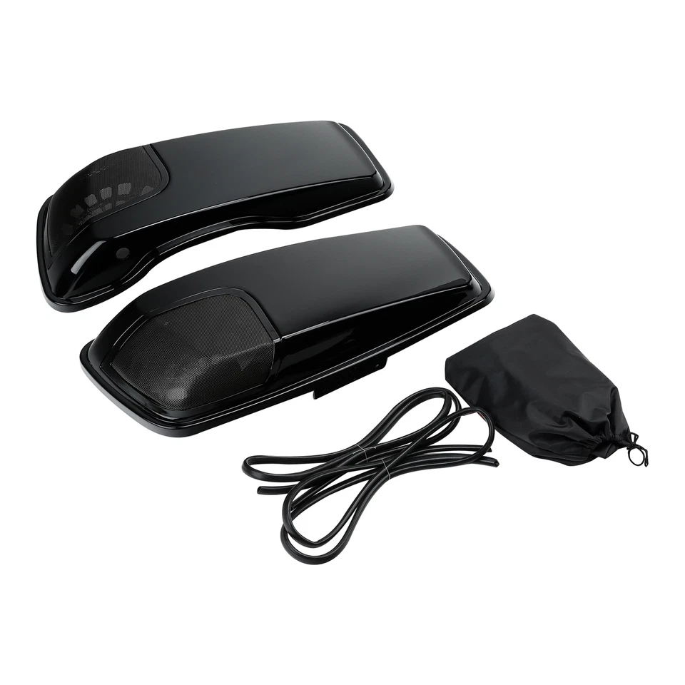 Saddlebag Lids Speaker Cutouts Fit For Harley Touring Road King Glide 2014-2023 - Image 3 of 4