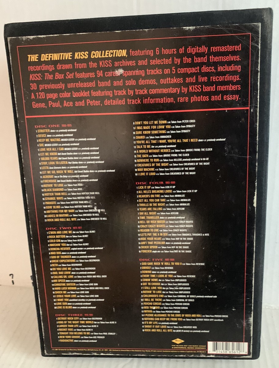 THE DEFINITIVE KISS COLLECTION 5枚組 KISS - THE DEFINITIVE KISS COLLECTION BOX SET 5 CDS, BOOK