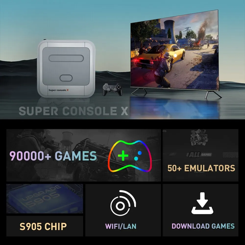 Videospiel Konsole 90.000 Spiele – Retro, HDMI, 2 Controller, EmuELEC, 1080P - Bild 22 von 24