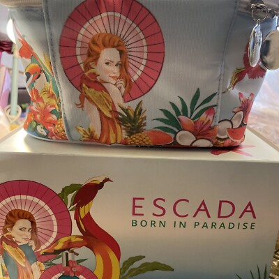 BORN IN PARADISE by Escada gift set women (3.3 oz edt + 5.0 oz lotion + pouch)