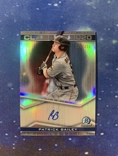 Patrick Bailey /250 Bowman Chrome Draft Class Of 2020 Refractor Auto