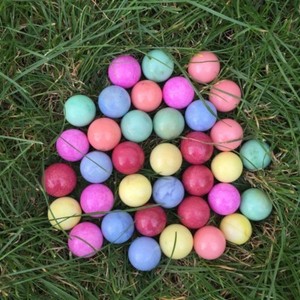 36 Stuck Marmor Steinkugeln Garten Dekoration Gefarbte