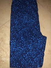 LulaRoe OS Blue Speckled Leggings - NWOT