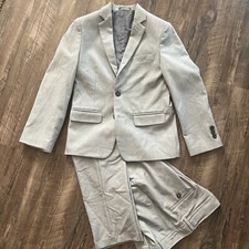 NWT Van Heusen Boys 10 Gray Grey Suit Set Jacket Pants